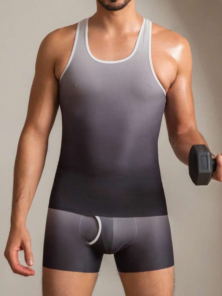 Bonga Boys Men's Ombre Crew Neck Tnk Top & Short Set Sleepwear